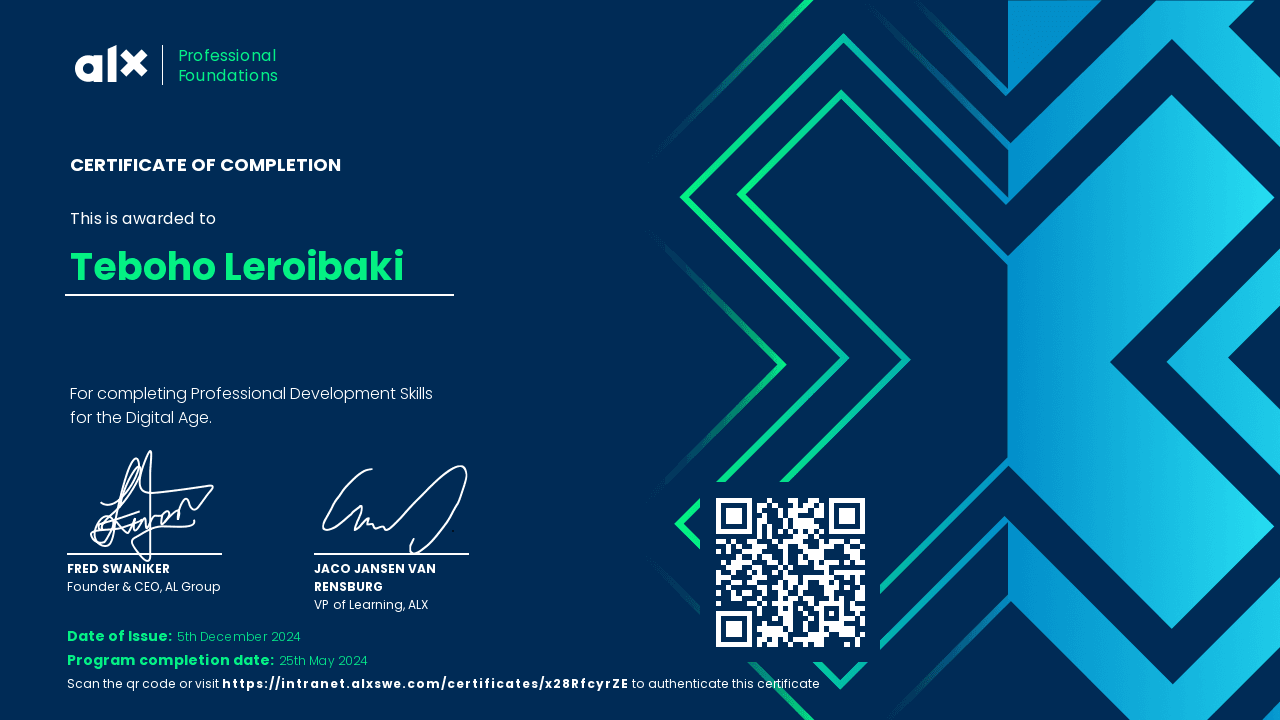 Professional Development Skills 